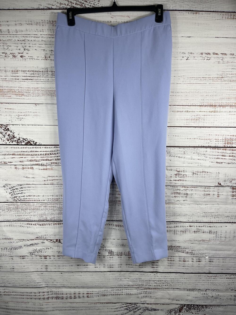 Ann Taylor Pants Women's Size Large Cropped Pull On Dress Trousers Elastic Waist